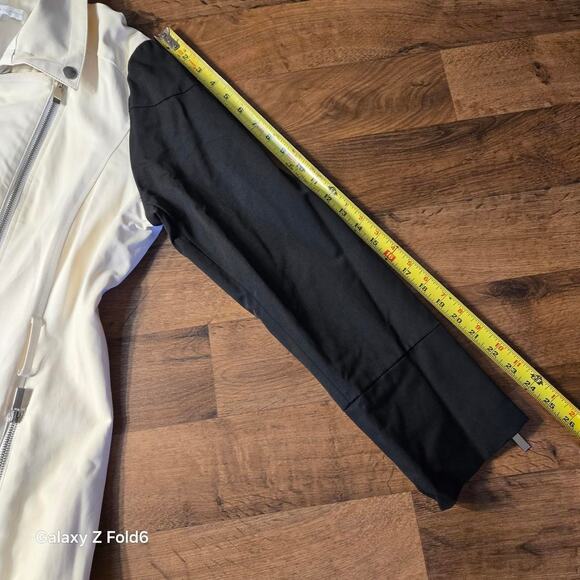 New York & Company Cream and black trench coat size xl - Picture 6 of 8